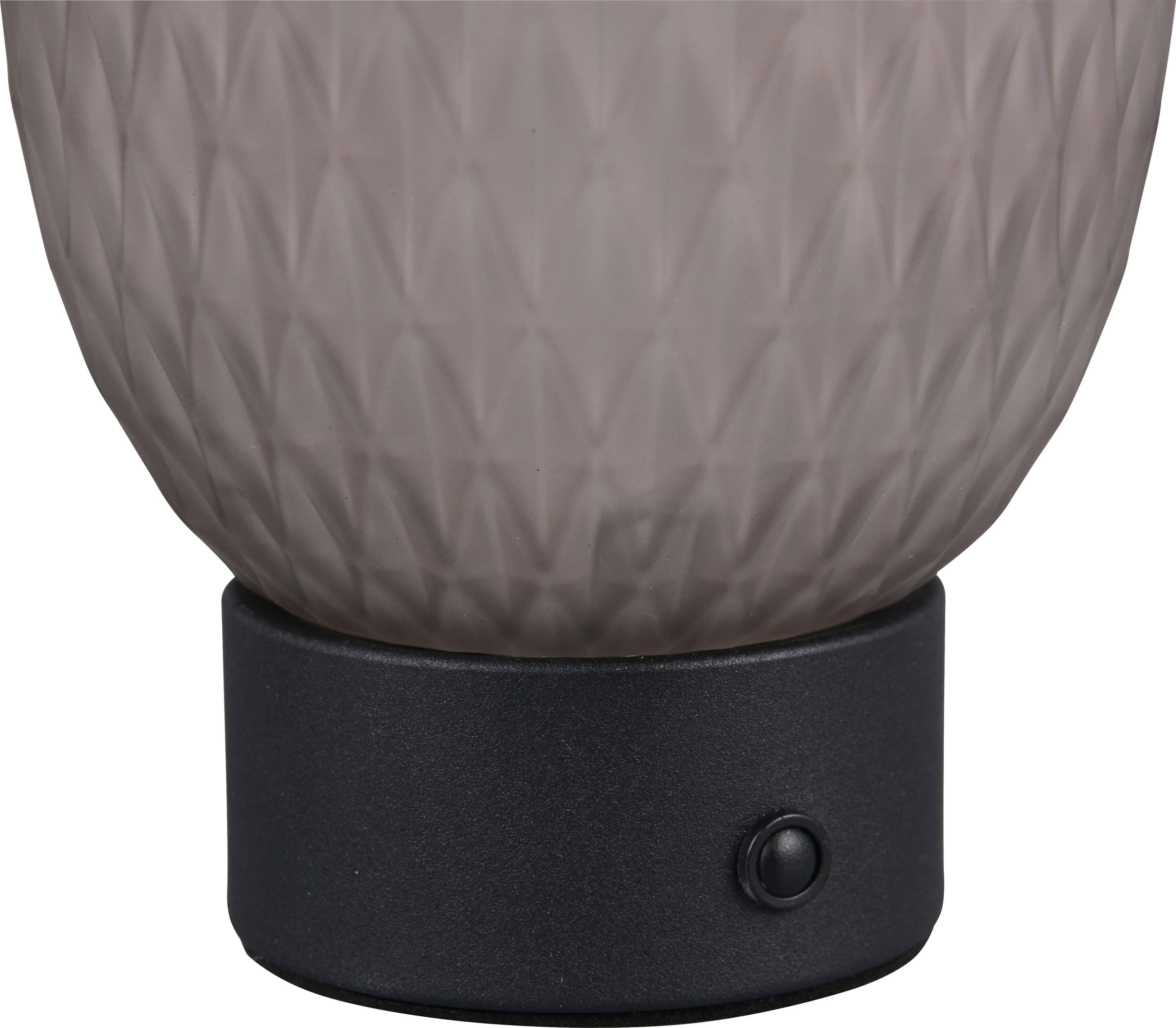 TRIO LED-Akku-Tischleuchte FACETTE, 564210154, 1,5W, 140lm, 3000K, rauch