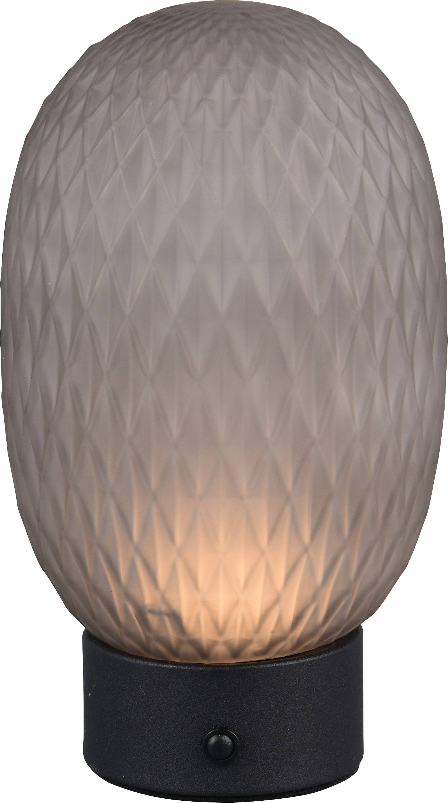 TRIO LED-Akku-Tischleuchte FACETTE, 564210154, 1,5W, 140lm, 3000K, rauch