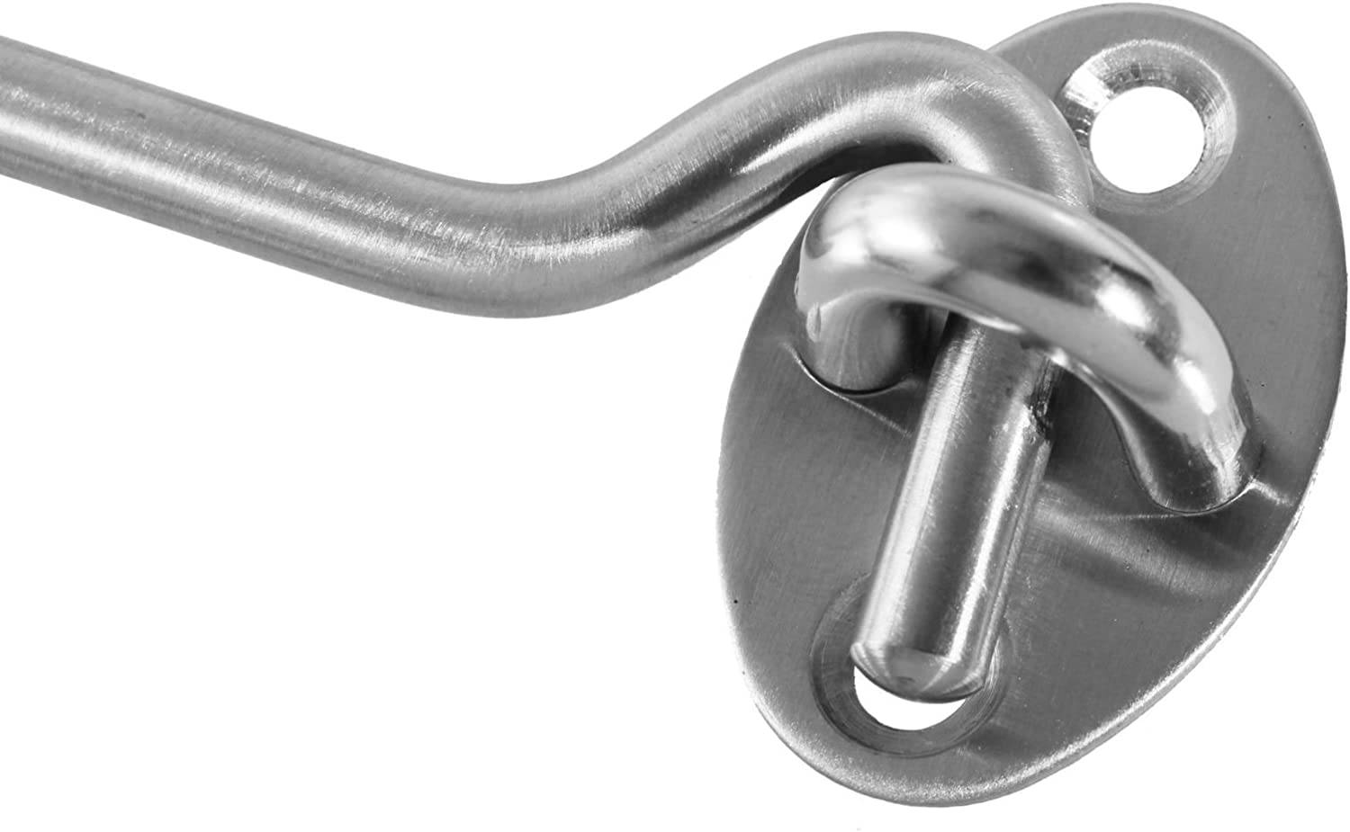 Türhaken Sturmhaken Fensterhaken Torhaken Edelstahl Fenstersicherung Tür Haken 42cm