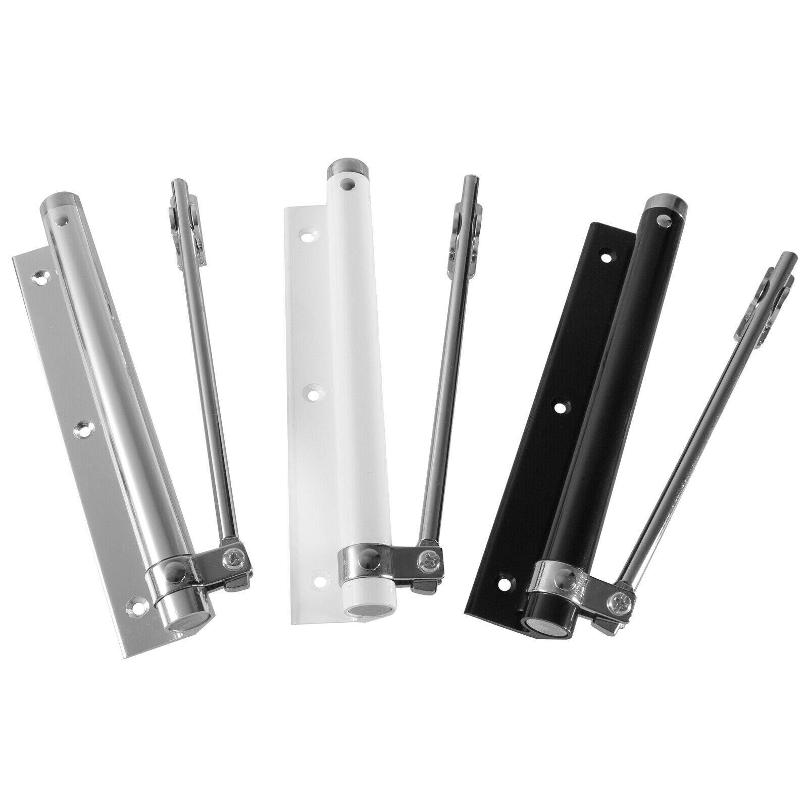 Türschließer Stangentürschließer Federschließer Feder Automatik universal bis 75kg Chrom