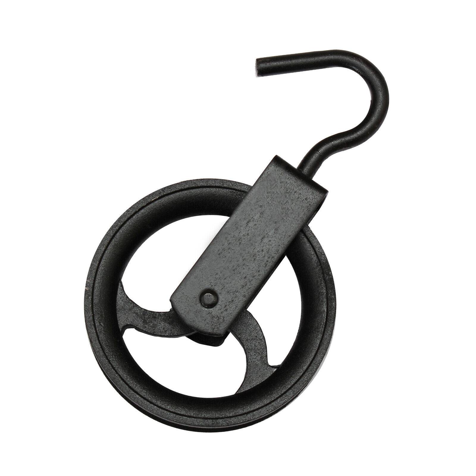 Umlenkrolle Seilrolle Heberolle Baurolle Bauaufzug Flaschenzug Vogelrolle Haken 160mm
