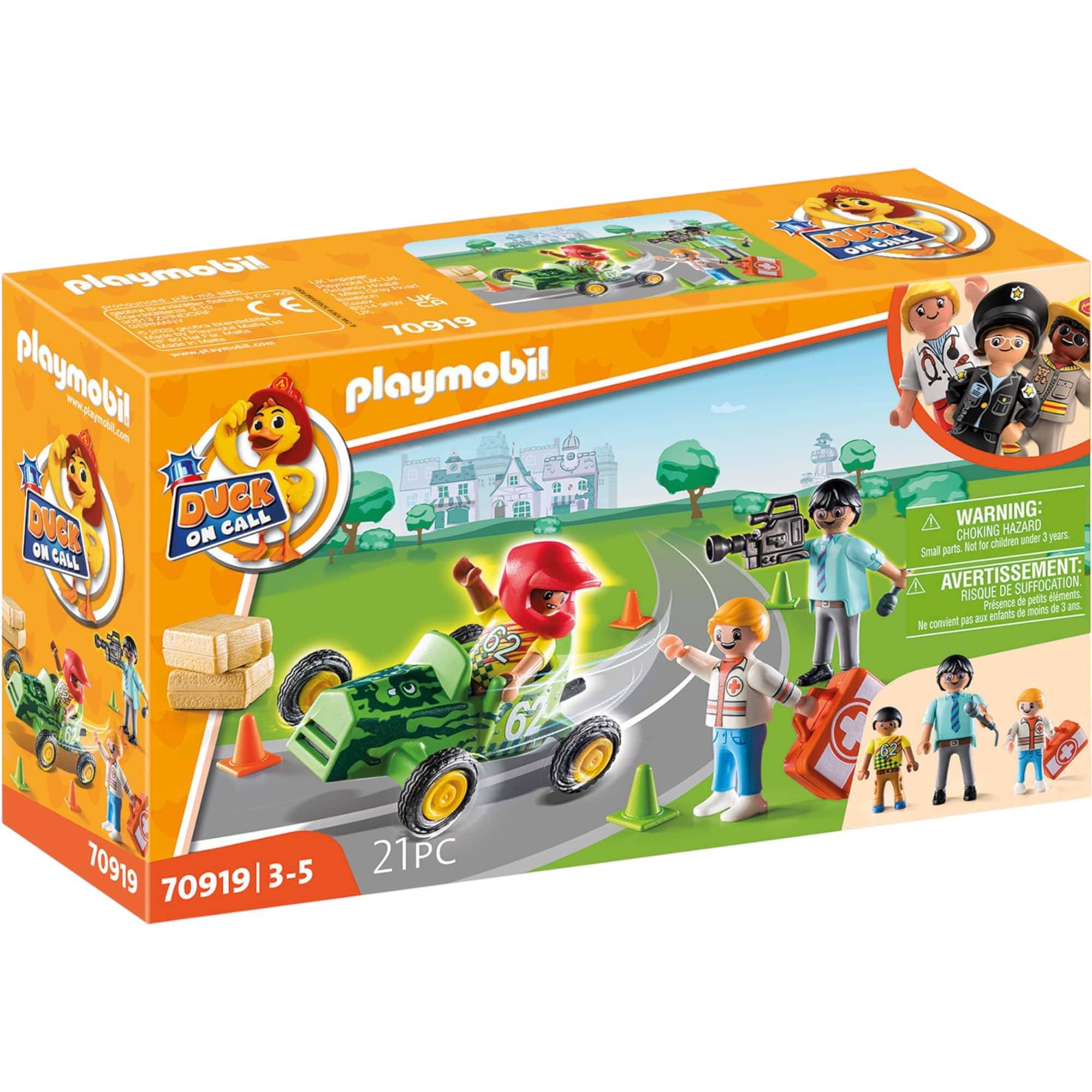 PLAYMOBIL® 70919 Notarzt Action Hilf dem Rennfahrer - DUCK ON CALL