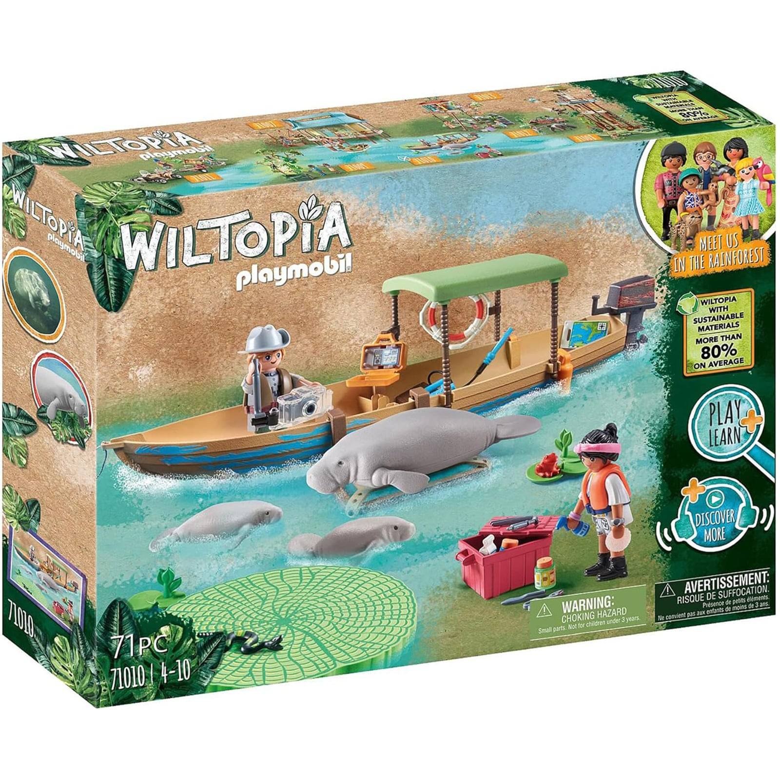 PLAYMOBIL® 71010 Wiltopia - Bootsausflug zu den Seekühen