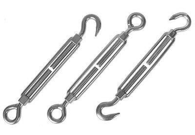 V4A Edelstahl Seilspanner Umlenkrolle Schäkel Kettenverbinder Bolzen Karabiner Spannschloß M5 Haken/Öse