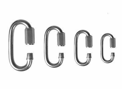 V4A Edelstahl Seilspanner Umlenkrolle Schäkel Kettenverbinder Bolzen Karabiner Kettenverbinder Ø6mm