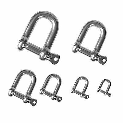 V4A Edelstahl Seilspanner Umlenkrolle Schäkel Kettenverbinder Bolzen Karabiner Schäkel M10