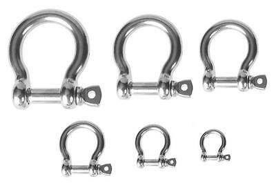 V4A Edelstahl Seilspanner Umlenkrolle Schäkel Kettenverbinder Bolzen Karabiner Rundschäkel M5