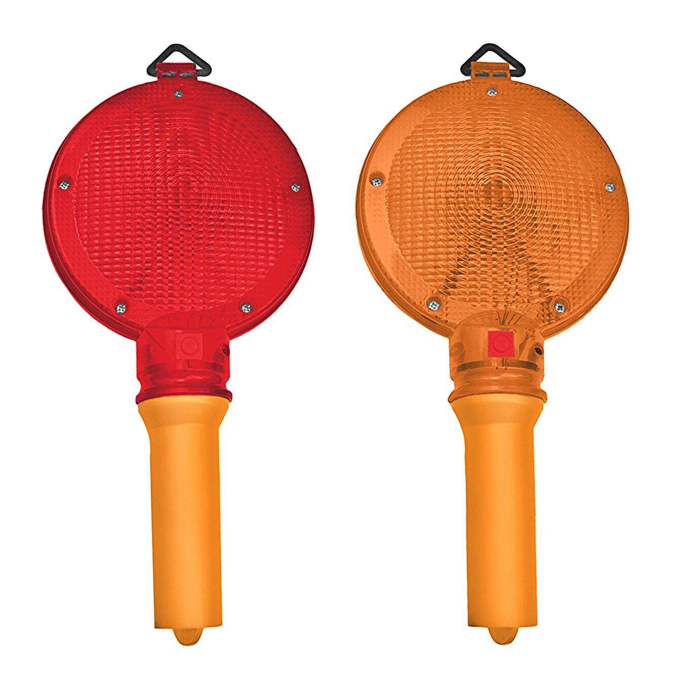 Baustellen Warnleuchte Absperrung Blinkleuchte Bauleuchte Warnlicht Lampe TOP Orange