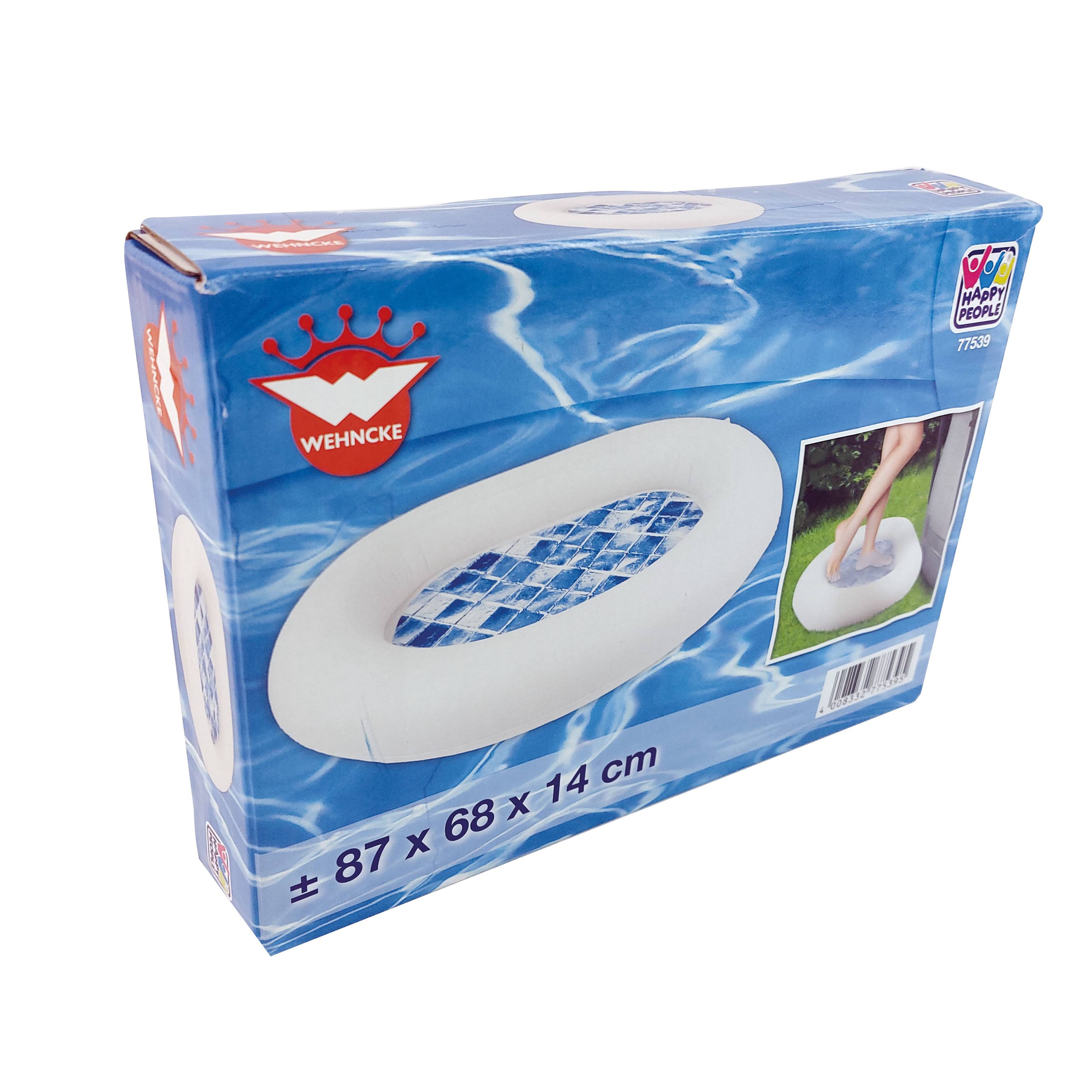 Happy People - Fußbecken, aufblasbar, (ca. 87x68x14 cm) für SPA-Pool Zubehör hygienisch Fußbad Becken