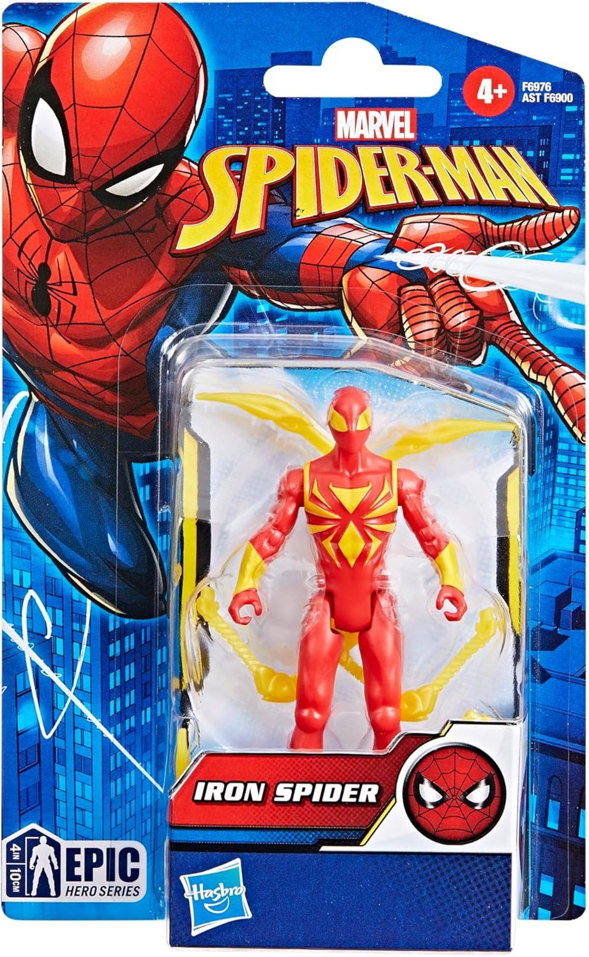 Marvel Spider-Man Epic Hero Series 10 cm Spider Action-Figur Rot Gold