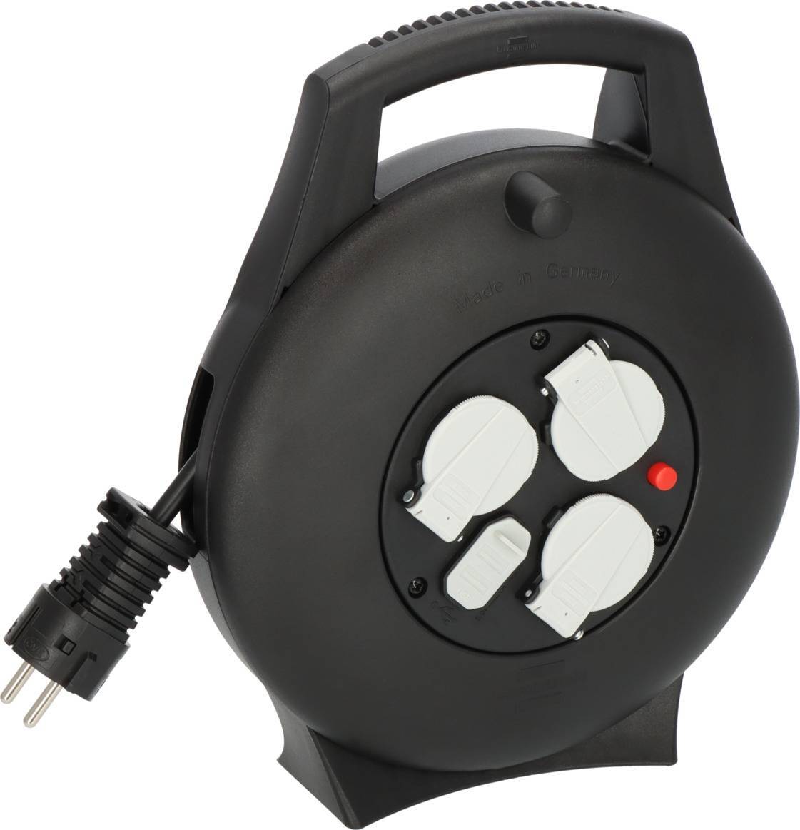 Brennenstuhl Kabelbox Vario Line VL2-X 3-fach black 10m Multimedia-Technik Kabeltrommel