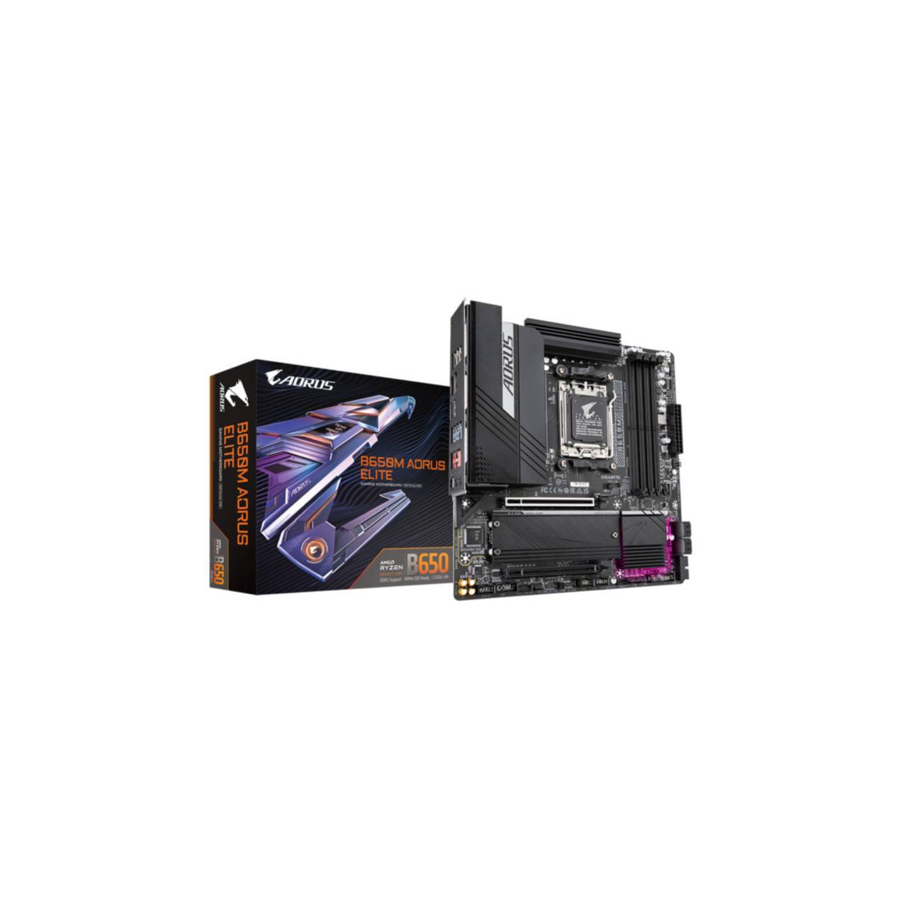 Gigabyte B650M AORUS ELITE (B650,AM5,mATX,DDR5) Multimedia-Technik Mainboards AMD