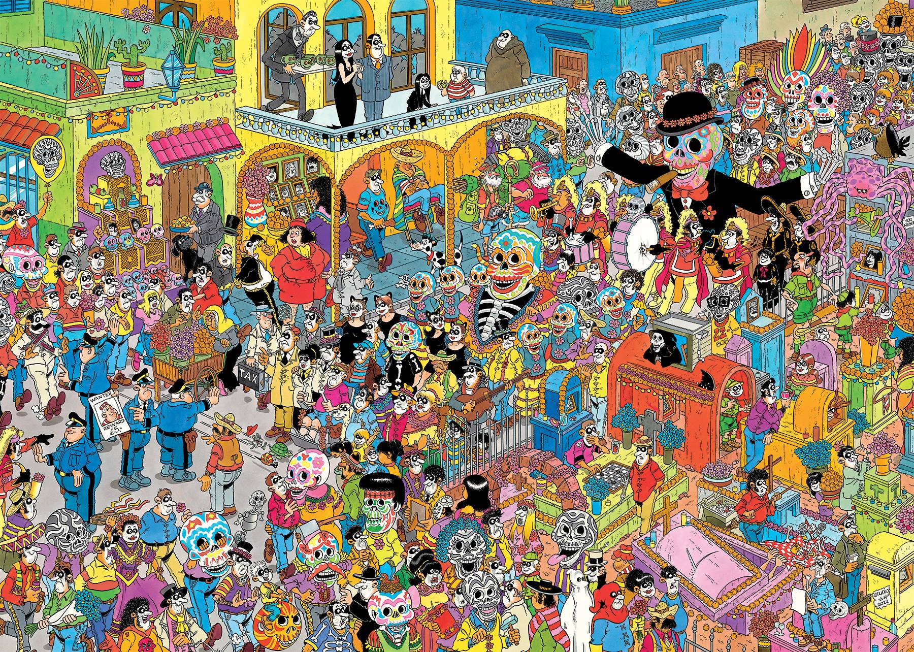 Jan van Haasteren, Dia de los Muertos, 1000 Teile Puzzle