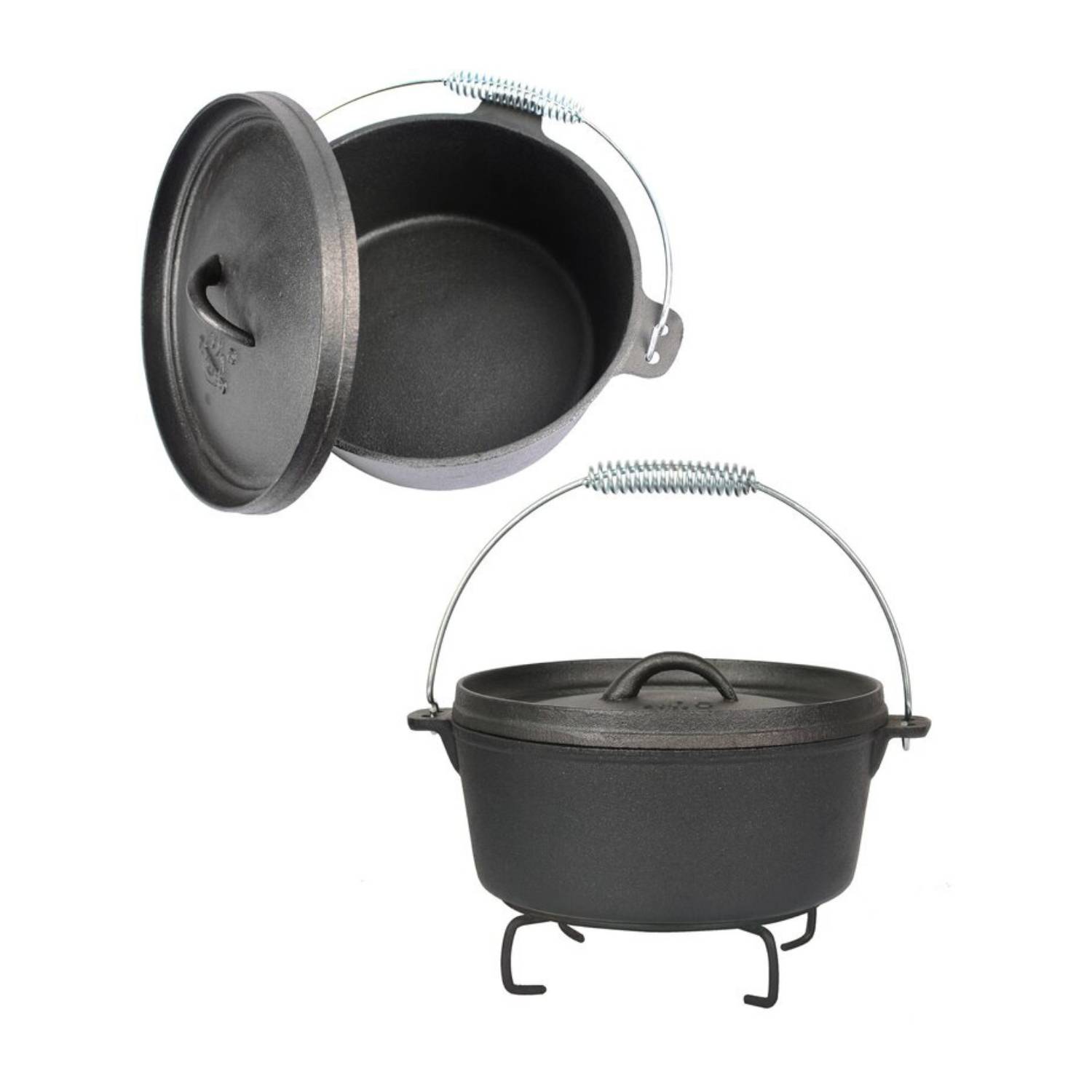 El Fuego Dutch Oven 5 tlg. Set AY4661 Pfanne Schmortopf Saucentopf