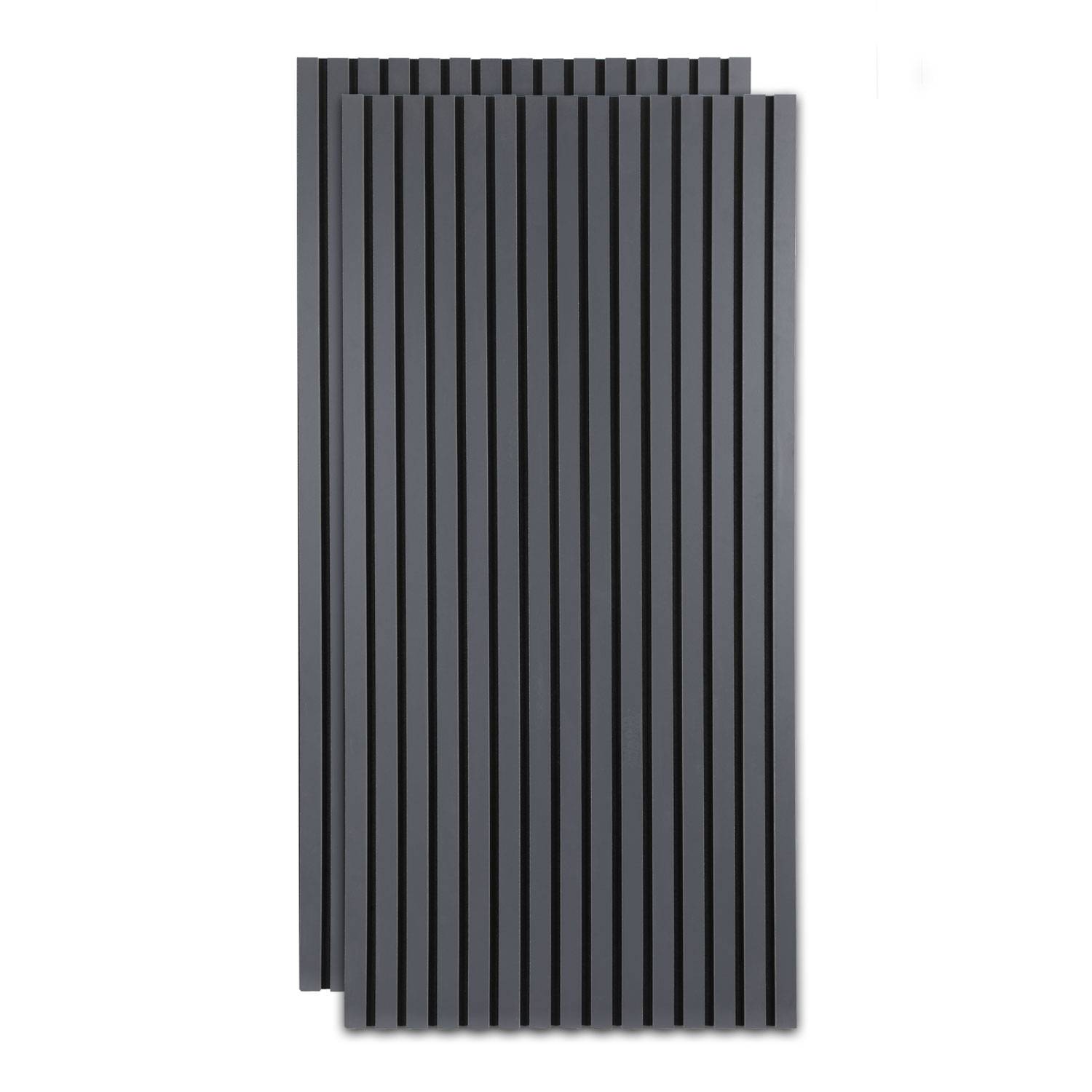 Akustikpaneel Wandpaneel Moderne Wandpaneele Akustik HolzwandHolz 2 Paneele MDF Wandpaneele 120x60x2.1cm Grau