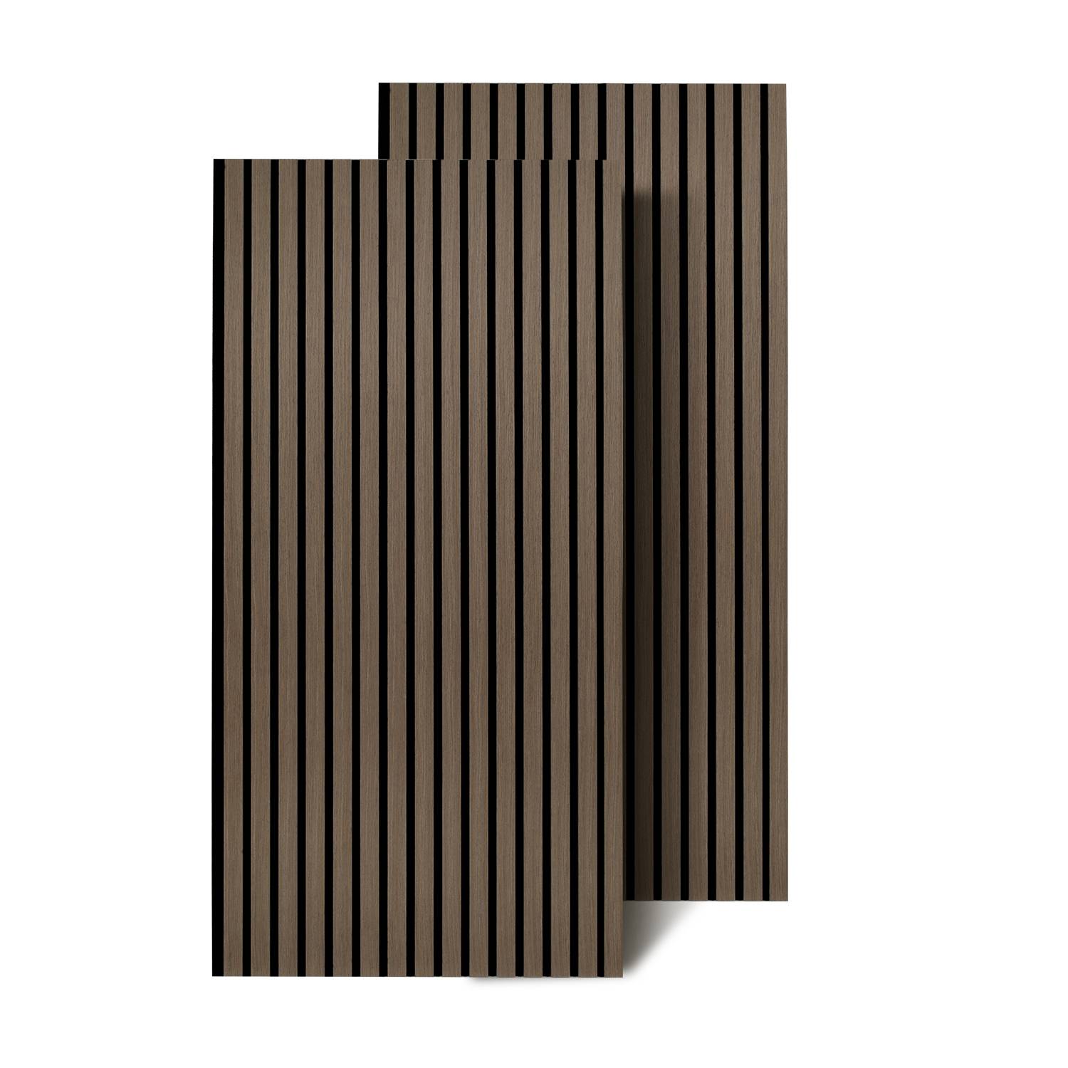 Akustikpaneel Wandpaneel Moderne Wandpaneele Akustik HolzwandHolz 2 Paneele MDF Wandpaneele 120x60x2.1cm Walnuss