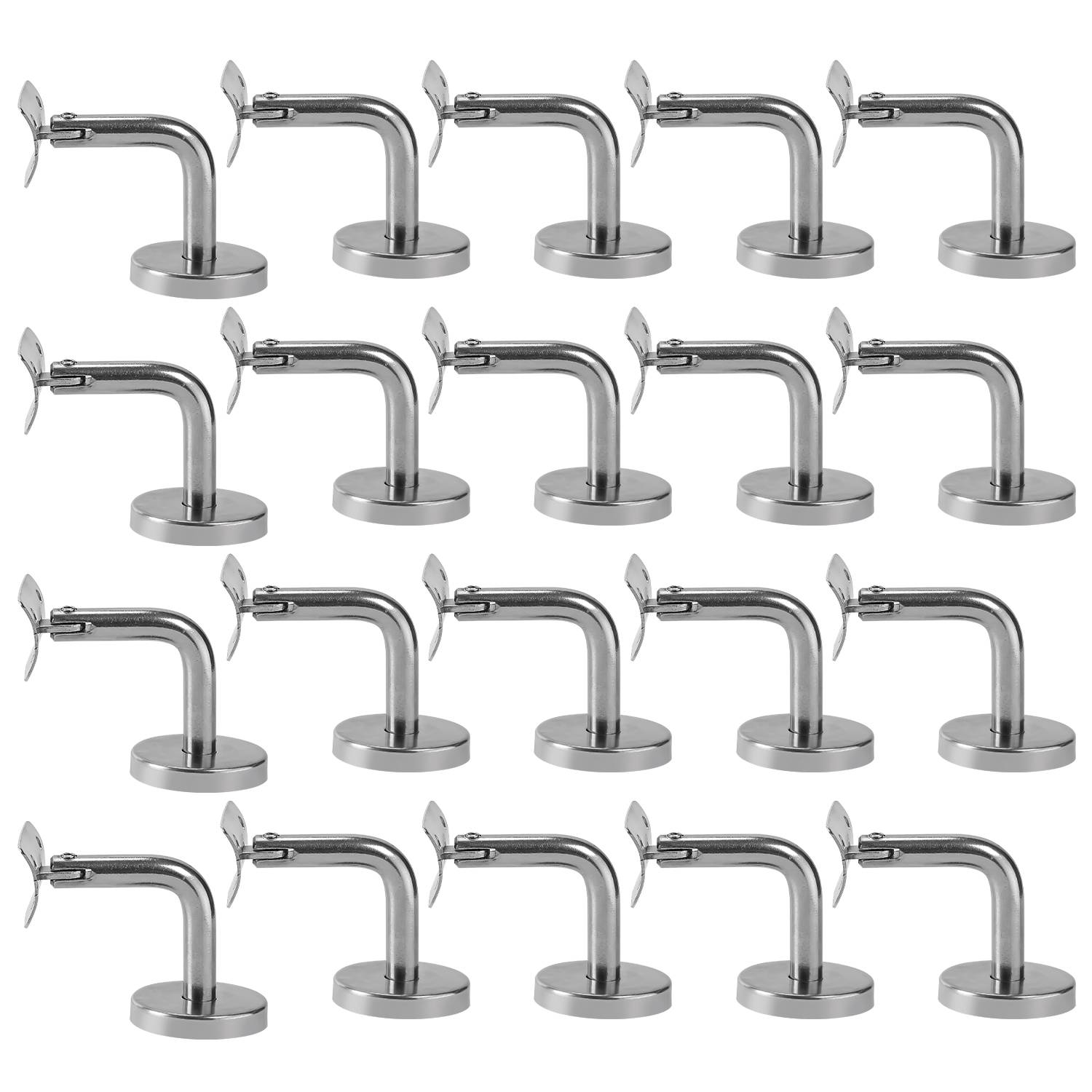 Handlaufhalter Set 20 Stück Edelstahl Handlaufträger Geländer gewölbte Auflage Stütze