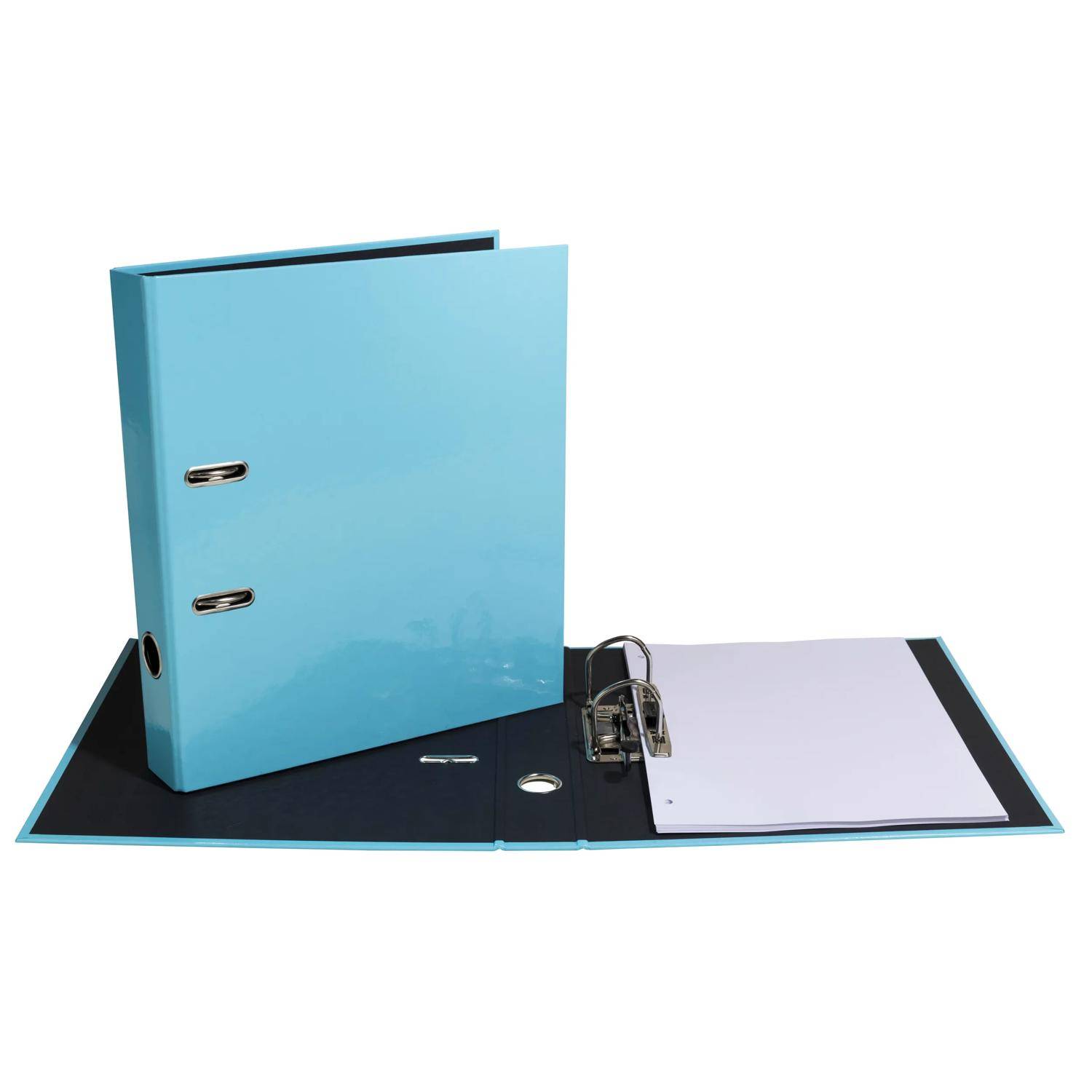 Exacompta 10x Ordner Prem'Touch A4, Rücken 50mm, Aquarel - Pastellblau - 53464E