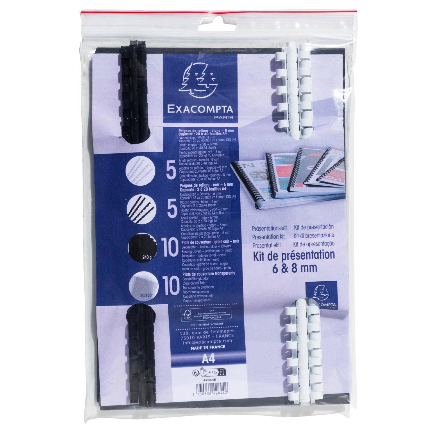 Exacompta 5x Präsentationsset10 bis 40 Blatt A4 - Sonstige - 42844E