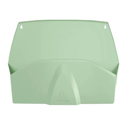 Exacompta 3x Wandprospekthalter 1 Fach, 72x382x289 mm - Salbeigrün - 61180D