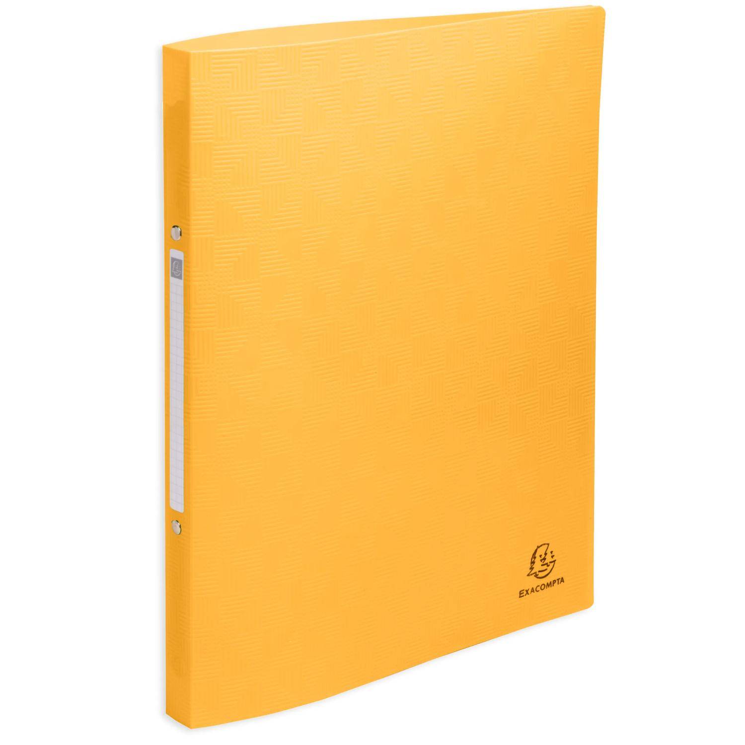 Exacompta 20x Ringbuch 2 Ringe 15mm, Recycling-PP, Pop'N Co - sortiert - 54910E