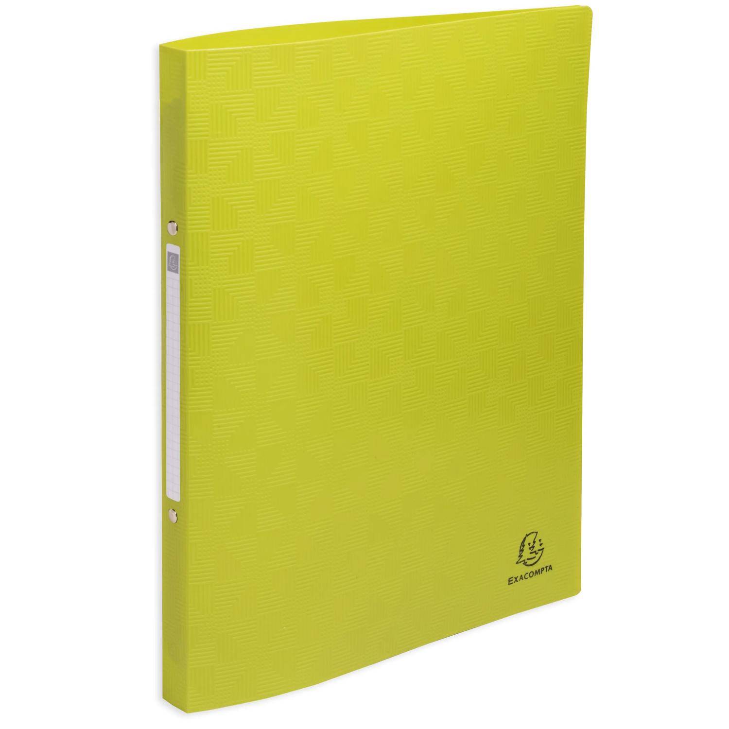 Exacompta 20x Ringbuch 2 Ringe 15mm, Recycling-PP, Pop'N Co - sortiert - 54910E