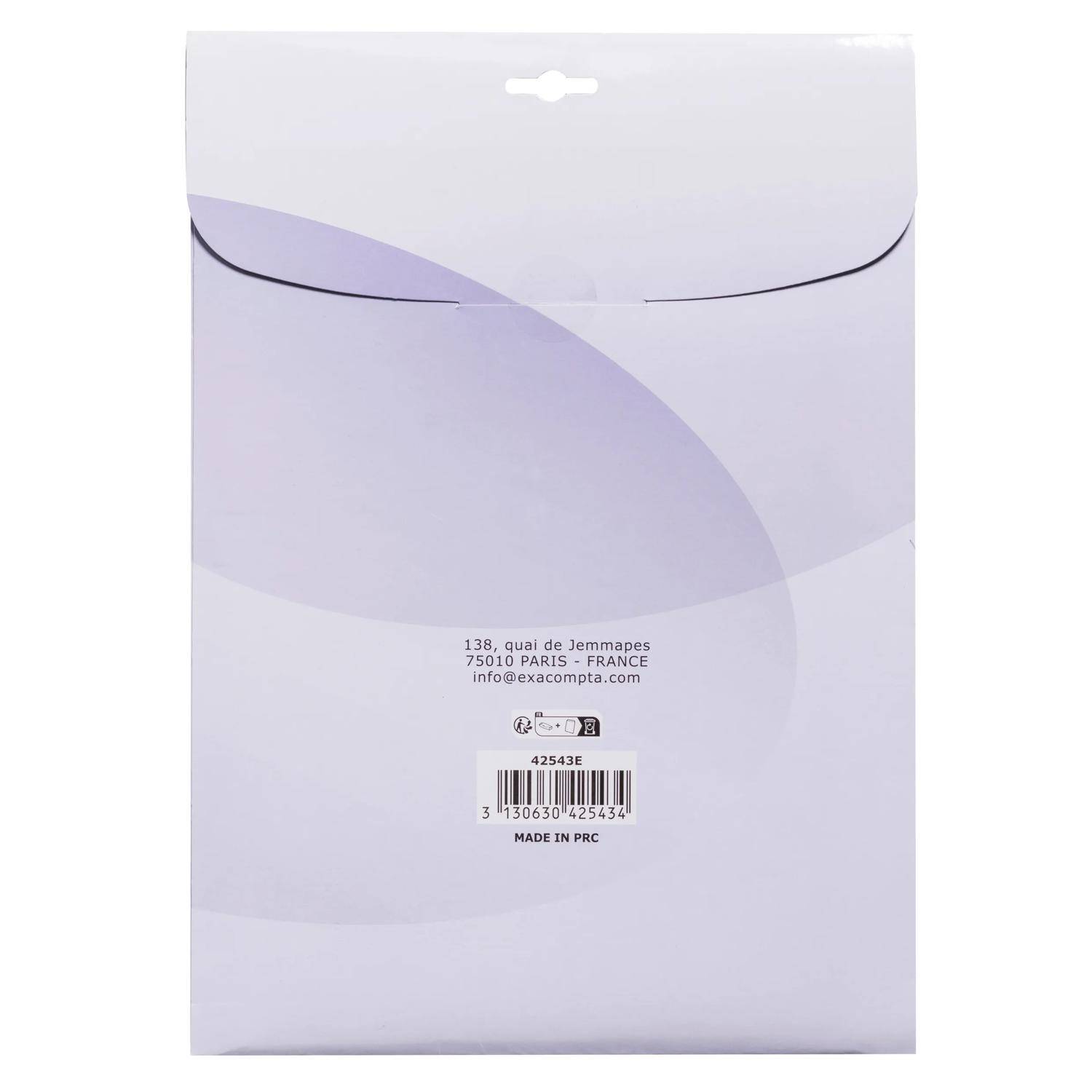 Exacompta 20x Einbanddeckel, PVC 200, Packung 25er A4 - Transluzent - 42543E