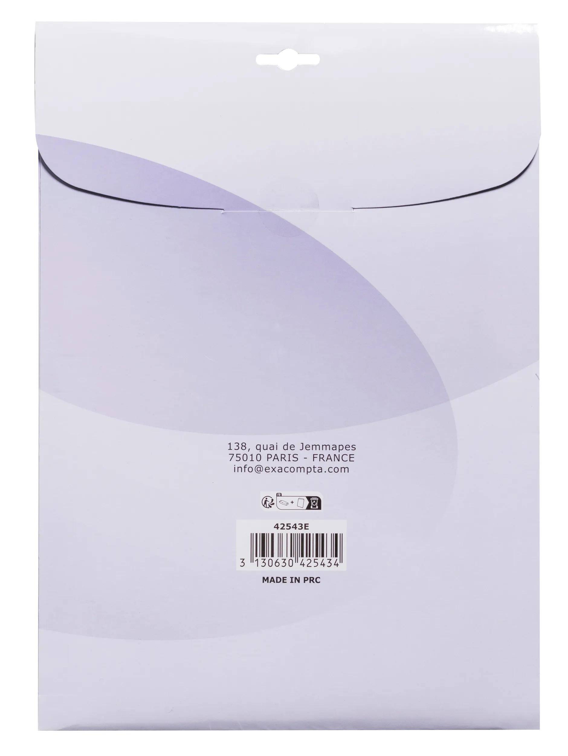 Exacompta 20x Einbanddeckel, PVC 200, Packung 25er A4 - Transluzent - 42543E