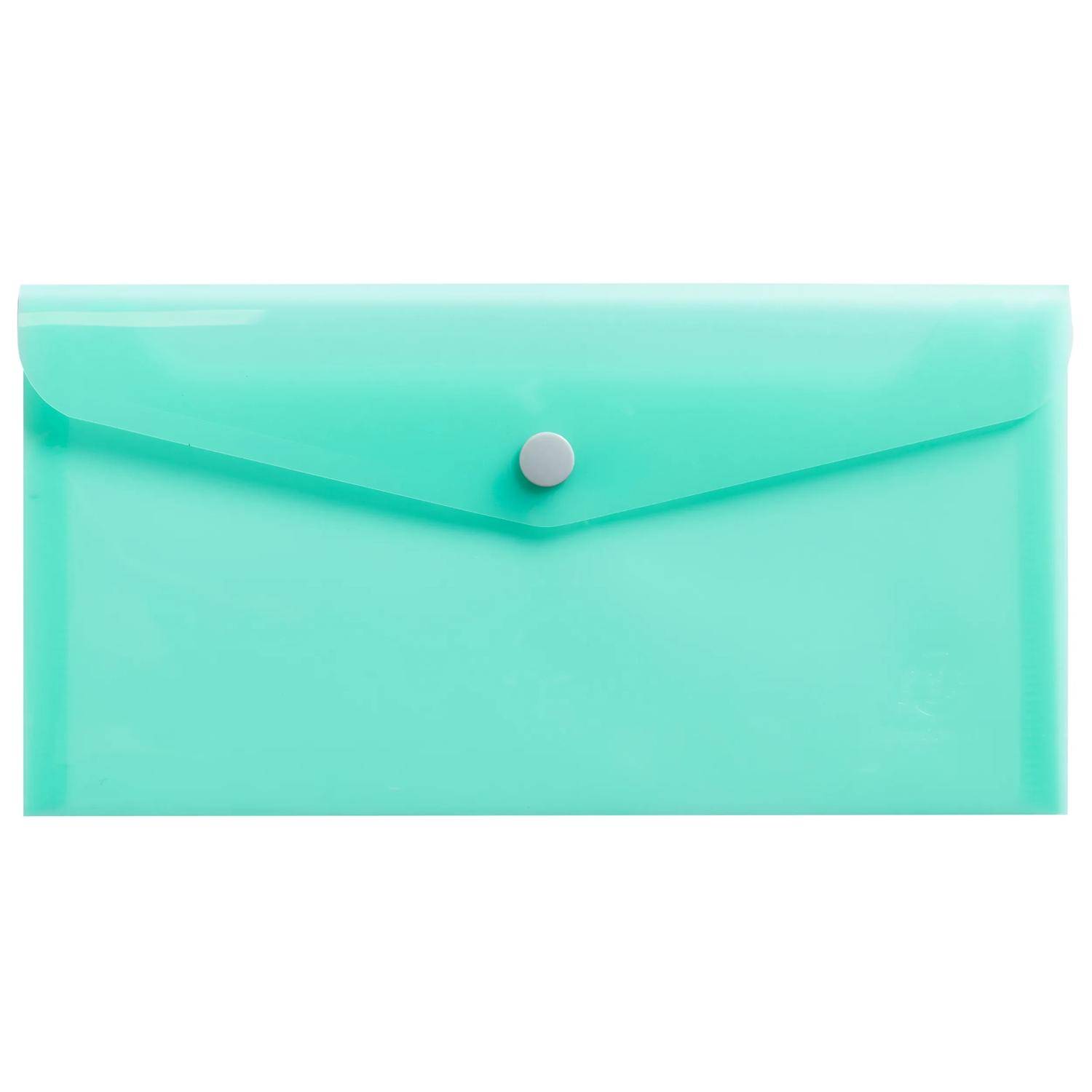 Exacompta 28x Hüllen mit Druckknopf, PP 200, DL, - sortiert - 35420E