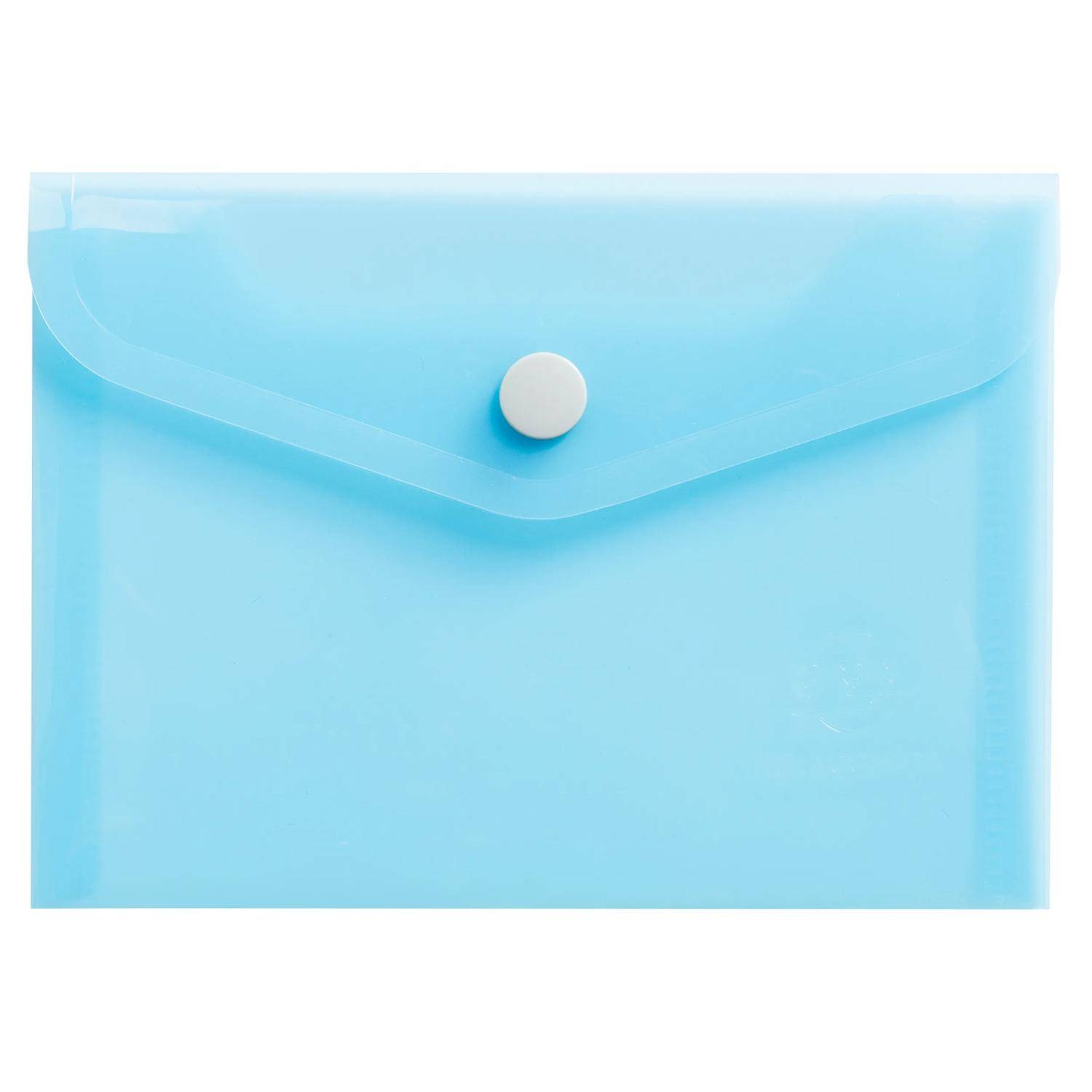 Exacompta 28x Hüllen mit Druckknopf, PP 200, B6, - sortiert - 35410E