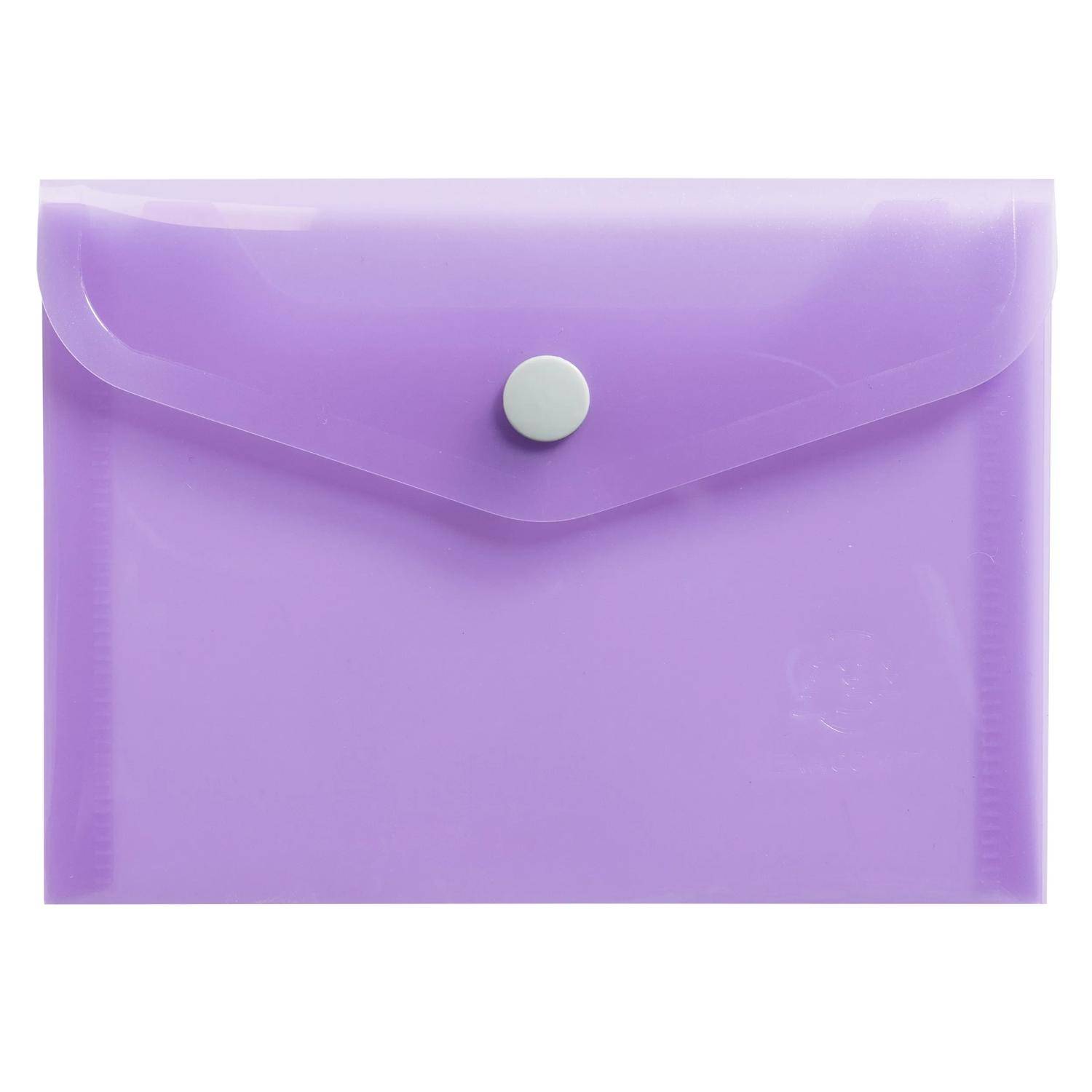 Exacompta 28x Hüllen mit Druckknopf, PP 200, B6, - sortiert - 35410E