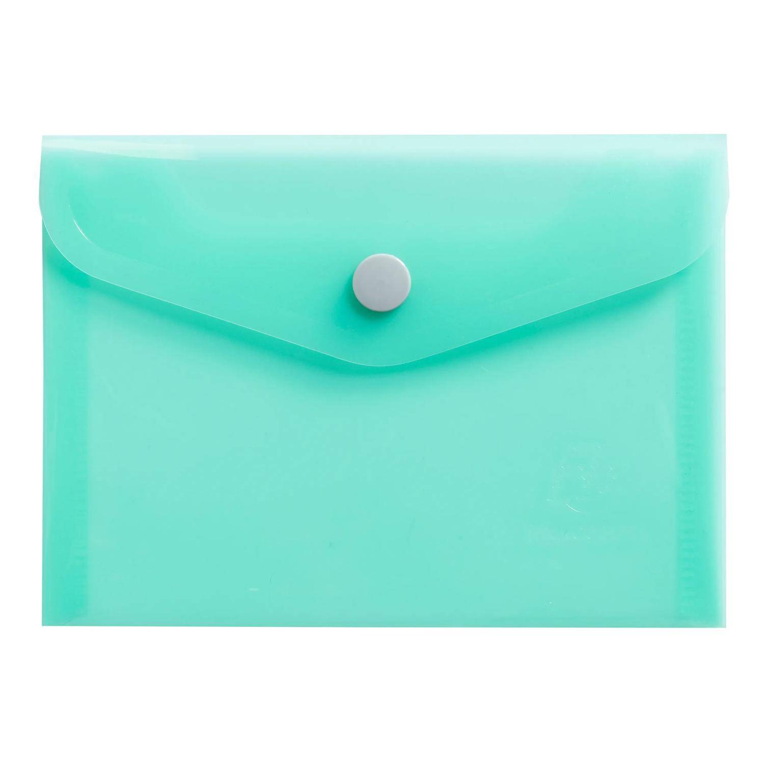 Exacompta 28x Hüllen mit Druckknopf, PP 200, B6, - sortiert - 35410E