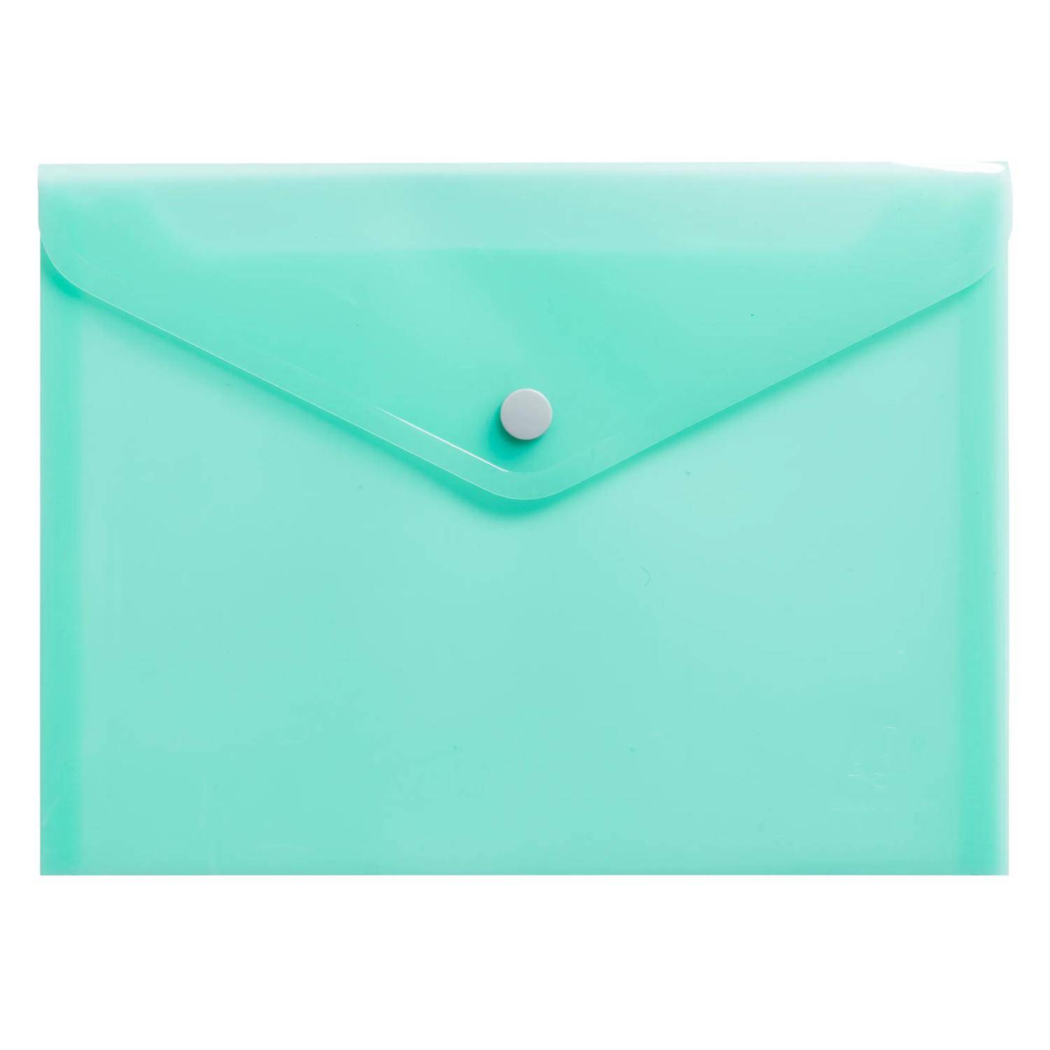 Exacompta 28x Hüllen mit Druckknopf, PP 200, A5, - sortiert - 35440E