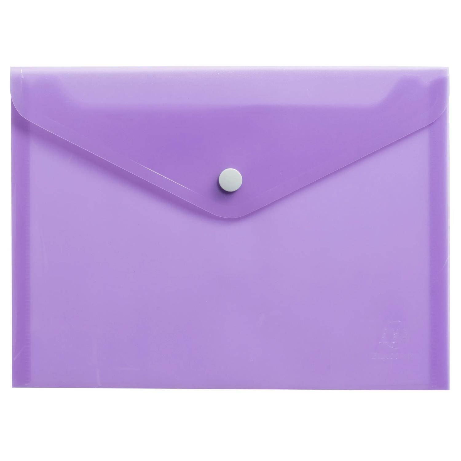 Exacompta 28x Hüllen mit Druckknopf, PP 200, A5, - sortiert - 35440E