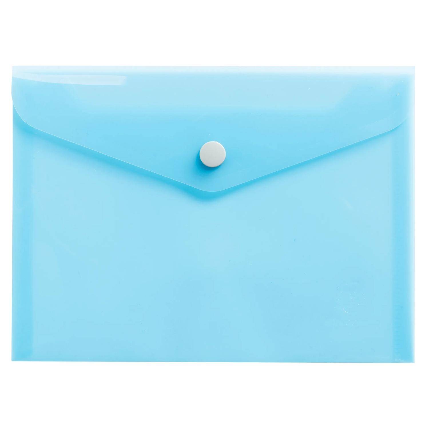 Exacompta 28x Hüllen mit Druckknopf, PP 200, B7, - sortiert - 35430E