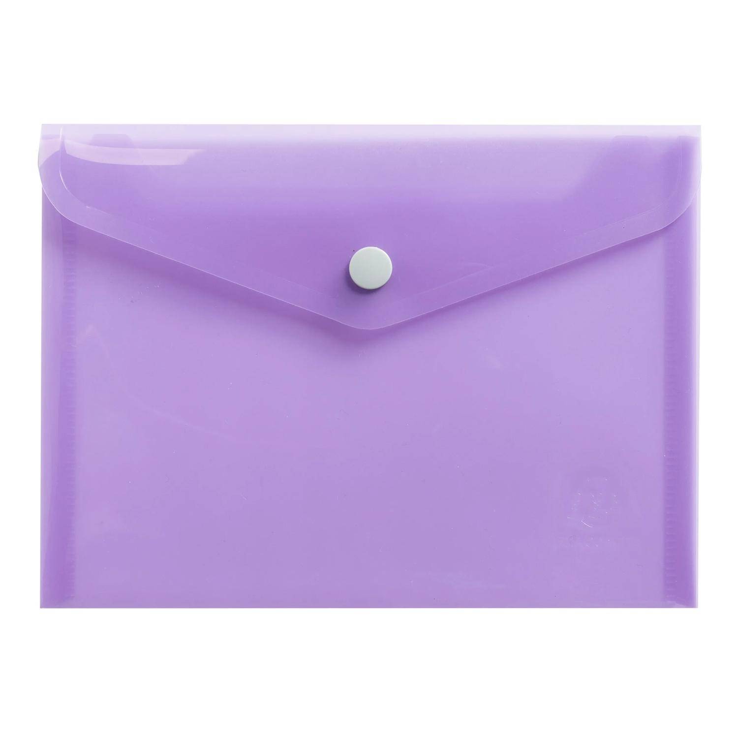 Exacompta 28x Hüllen mit Druckknopf, PP 200, B7, - sortiert - 35430E