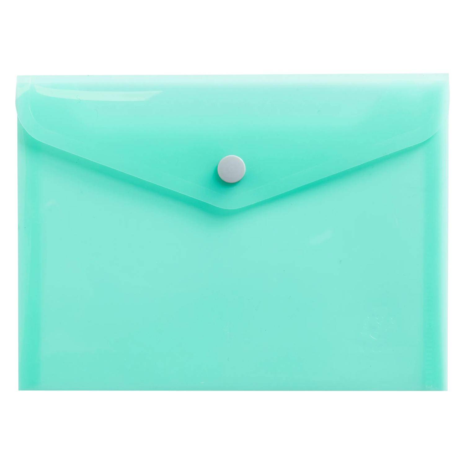 Exacompta 28x Hüllen mit Druckknopf, PP 200, B7, - sortiert - 35430E