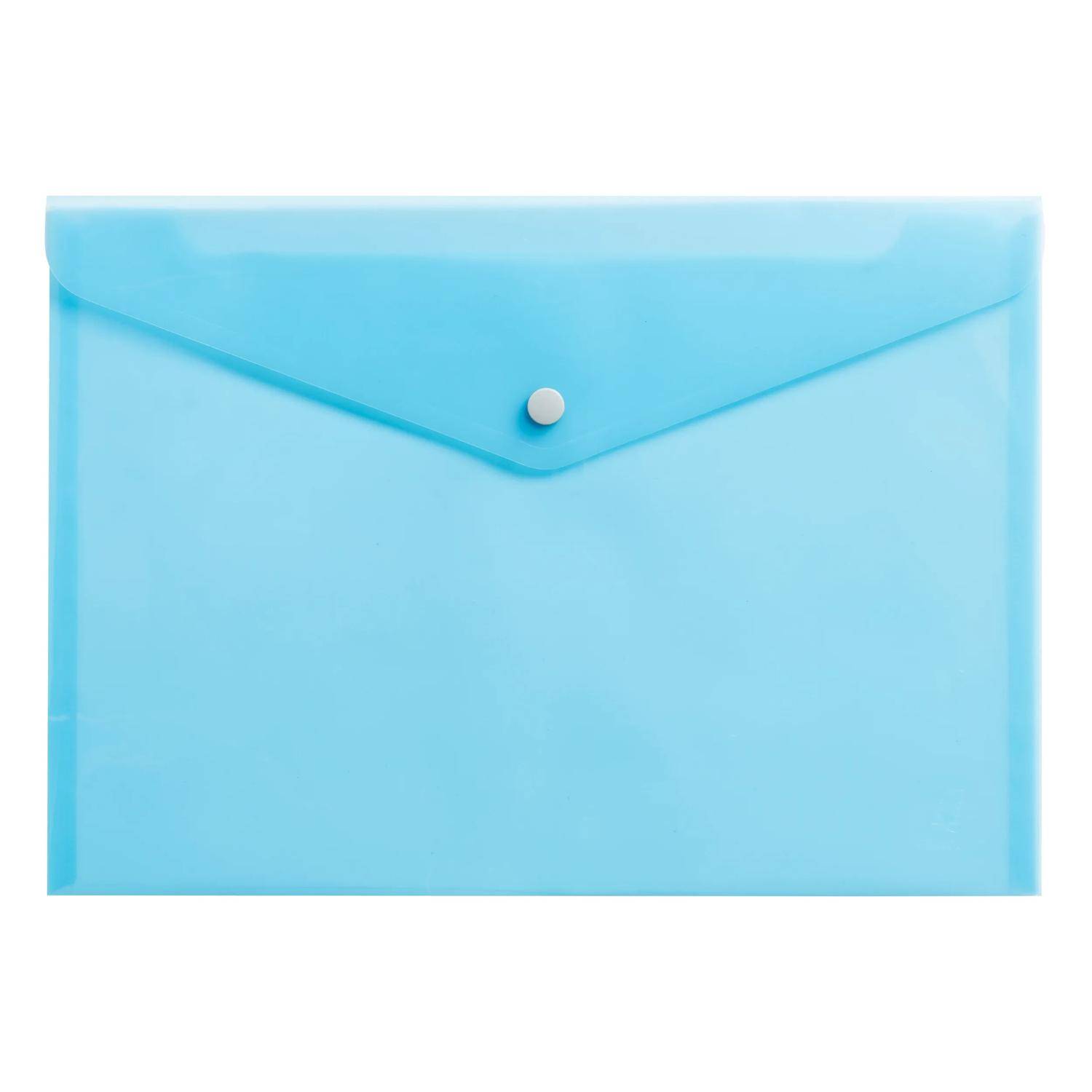 Exacompta 28x Hüllen mit Druckknopf, PP 200, A4, - sortiert - 35450E