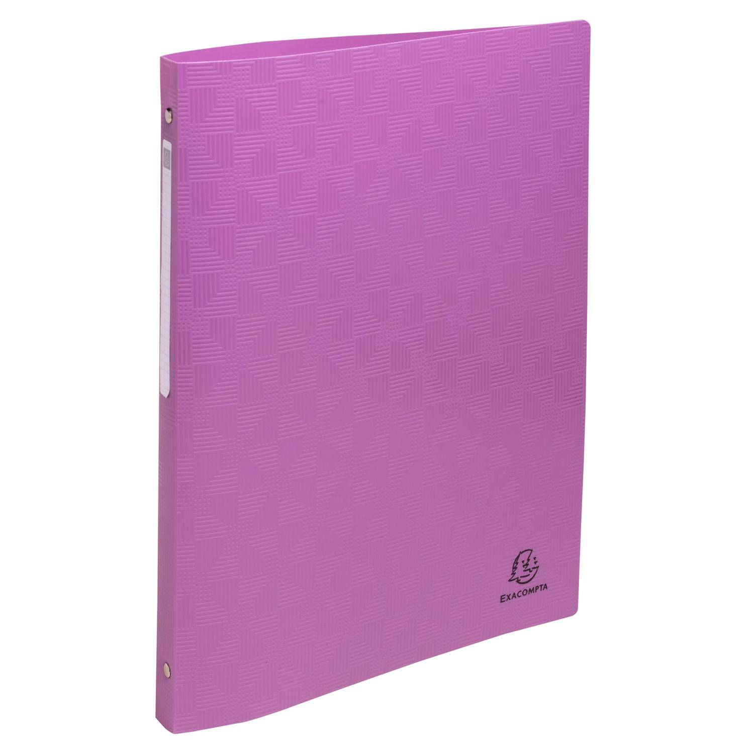 Exacompta 20x Ringbuch 4 Ringe 15mm, Recycling-PP, Pop'N Co - sortiert - 51910E