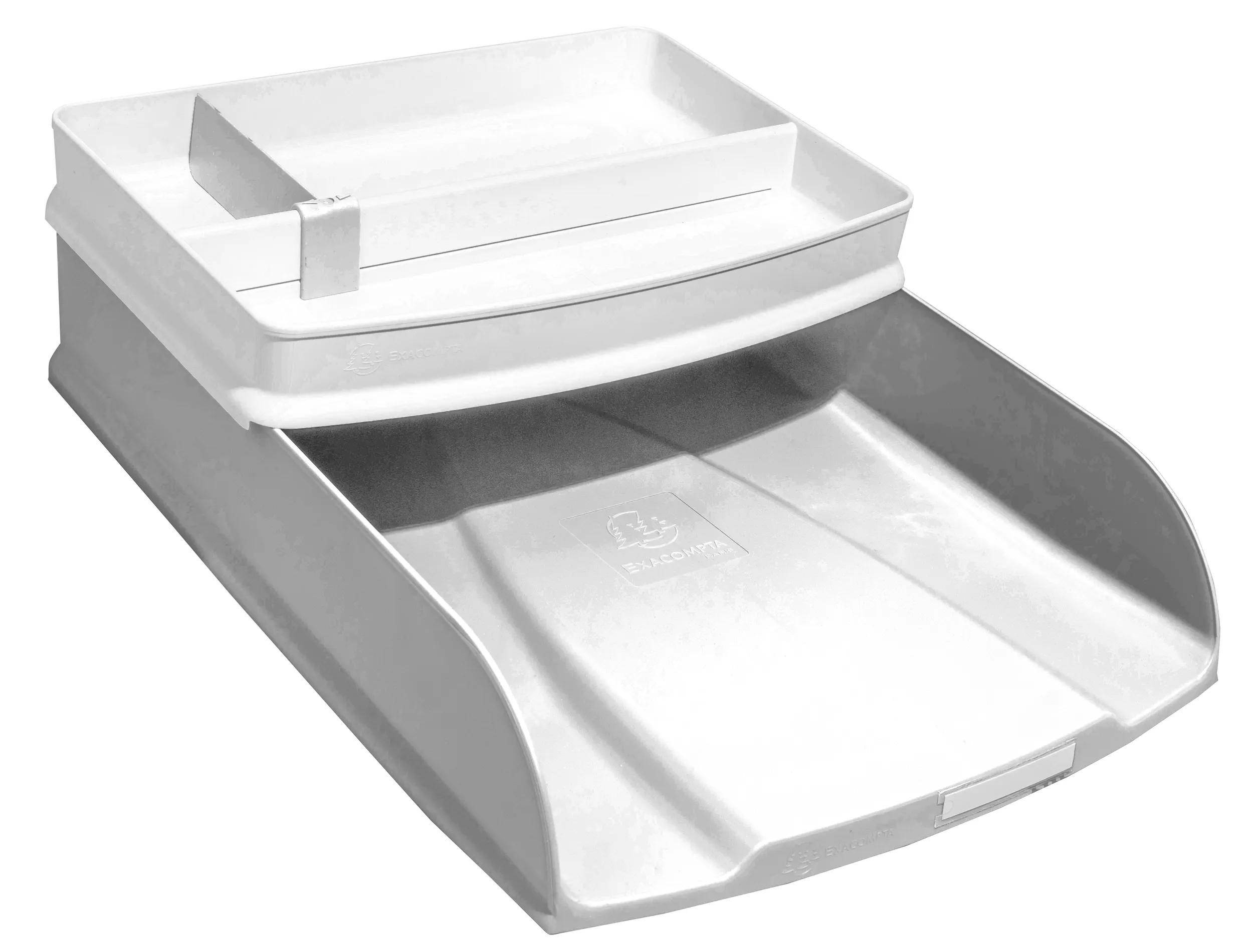Exacompta 4x Combo Top, Ablagefach für Briefablage, AutentiK - Weiß - 116013D