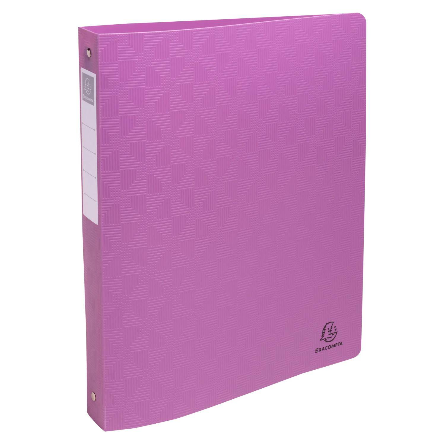 Exacompta 12x Ringbuch 4 Ringe 30mm, Recycling-PP, Pop'N Co - sortiert - 51930E