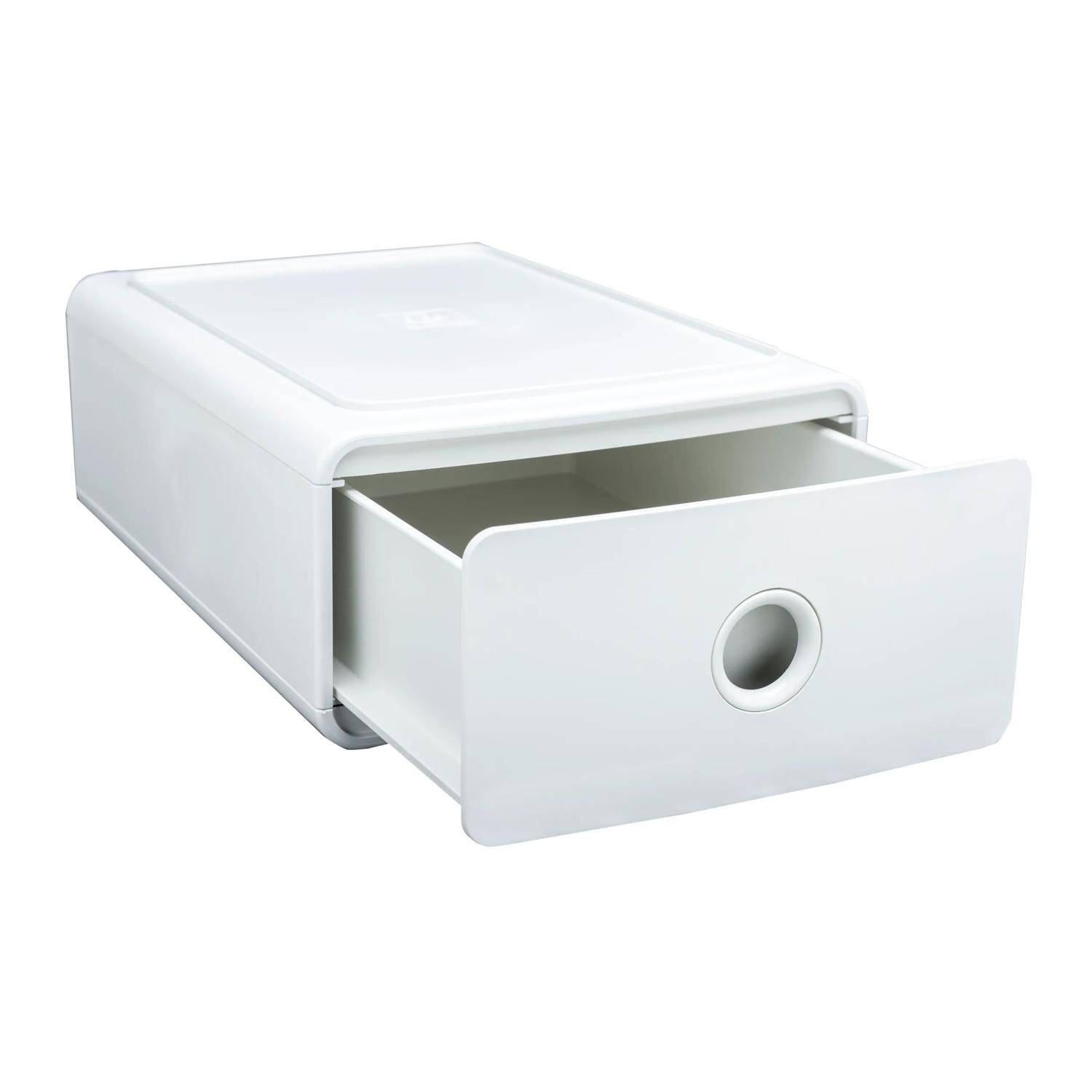 Exacompta 3x Ablagemodul Tiny Box, 1 Schublade, AutentiK - Weiß - 315413D