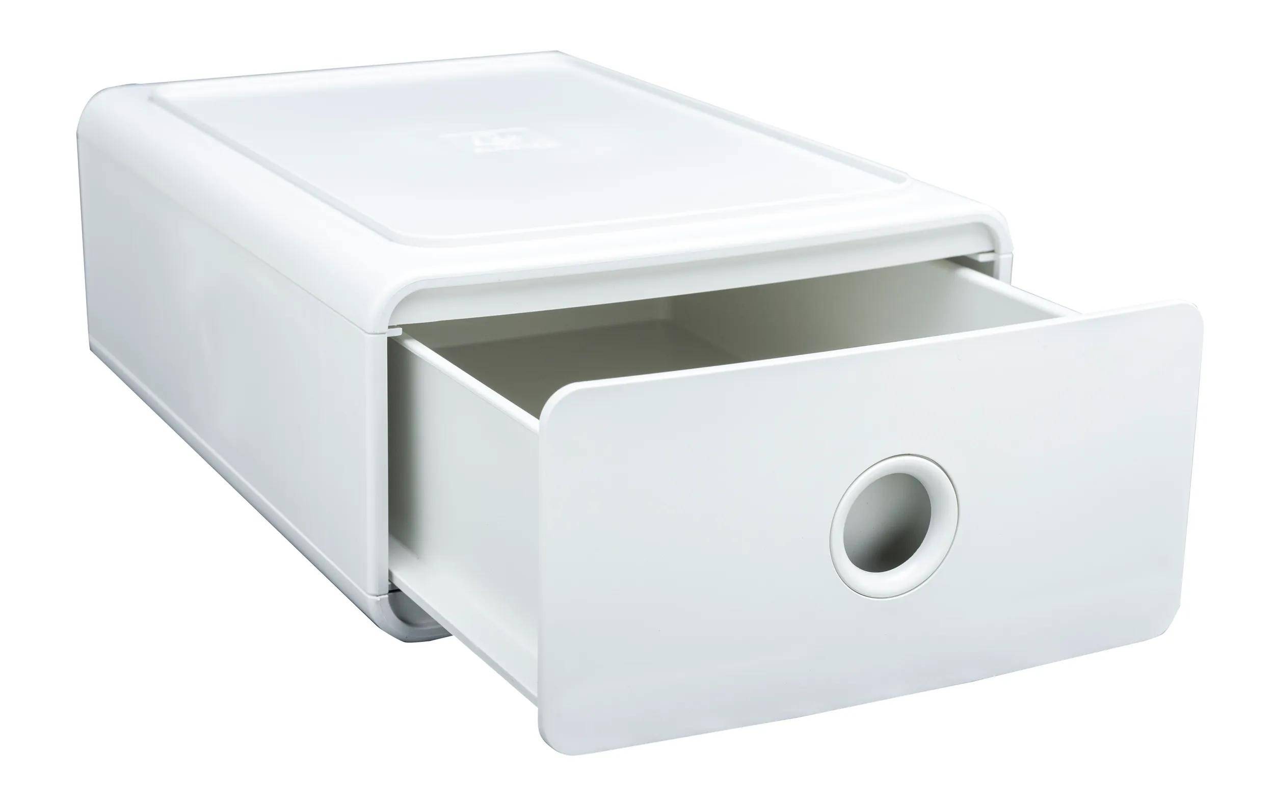 Exacompta 3x Ablagemodul Tiny Box, 1 Schublade, AutentiK - Weiß - 315413D