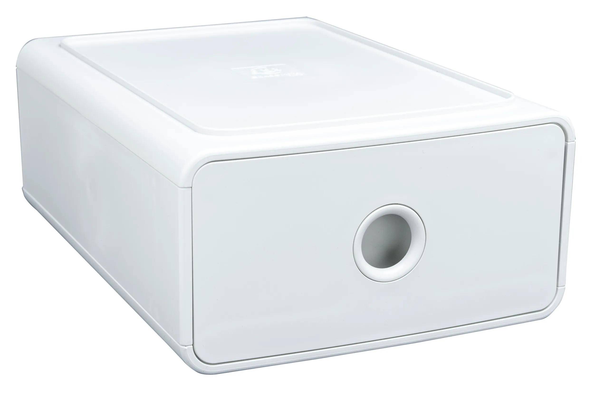 Exacompta 3x Ablagemodul Tiny Box, 1 Schublade, AutentiK - Weiß - 315413D