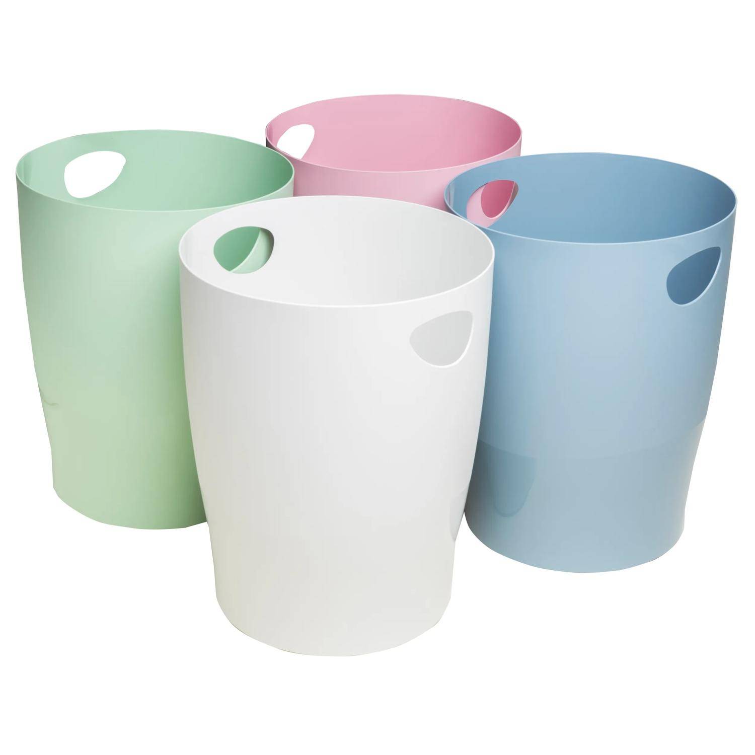 Exacompta 8x Papierkorb Ecobin AutentiK - Bonbonrosa - 45371D