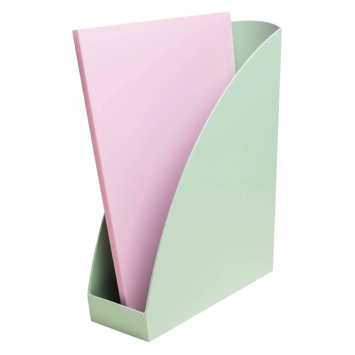 Exacompta 6x Stehsammler Mag-Cube AutentiK - Salbeigrün - 18280D