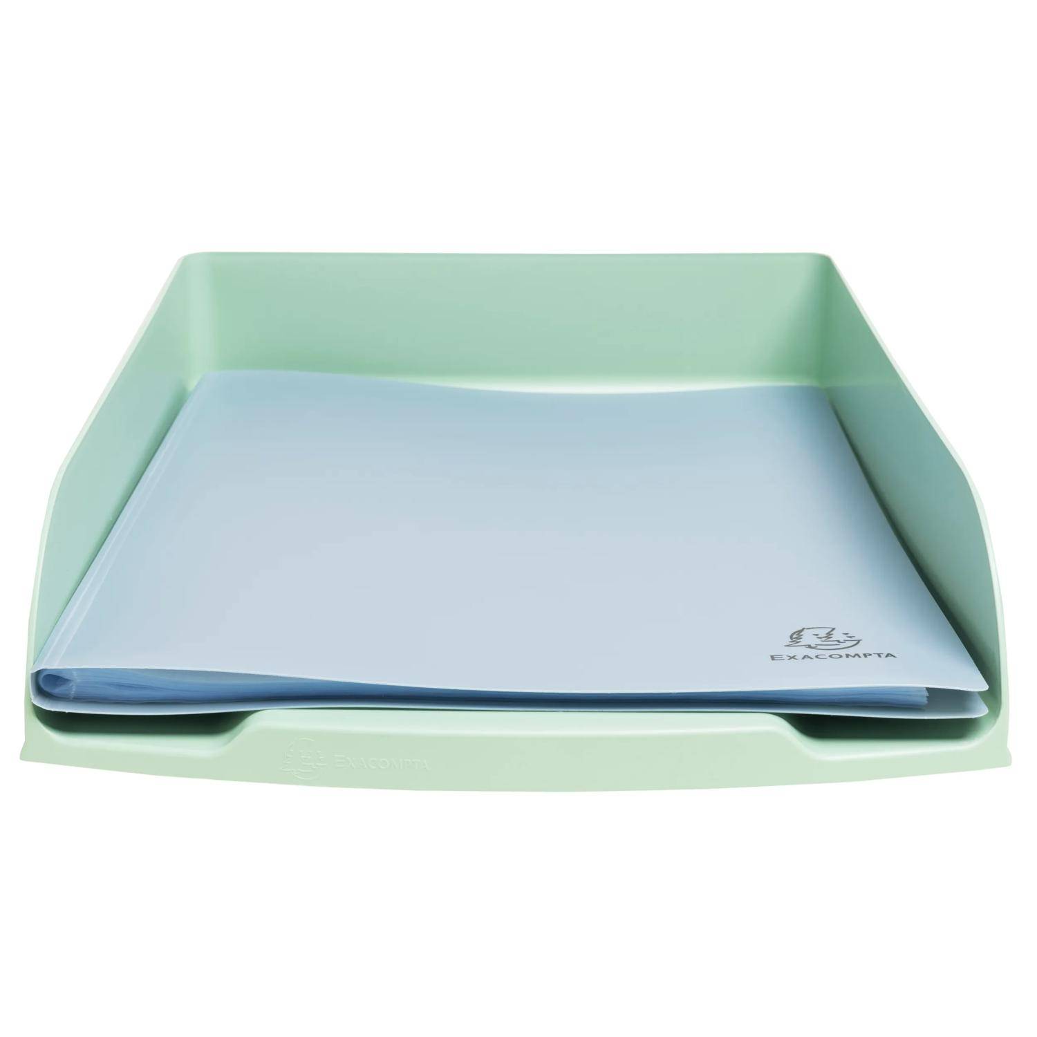 Exacompta 6x Briefablage Querformat Combo Styli, AutentiK - Salbeigrün - 11180D