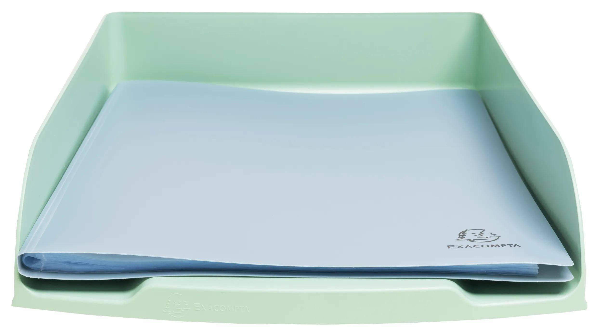 Exacompta 6x Briefablage Querformat Combo Styli, AutentiK - Salbeigrün - 11180D