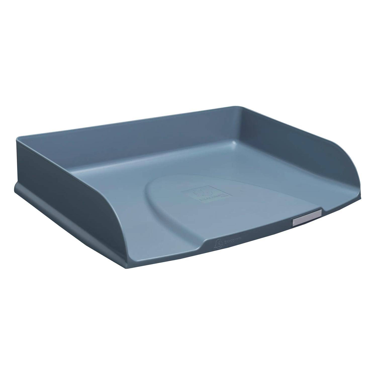 Exacompta 6x Briefablage Querformat Combo Styli, AutentiK - Blaugrau - 10570D