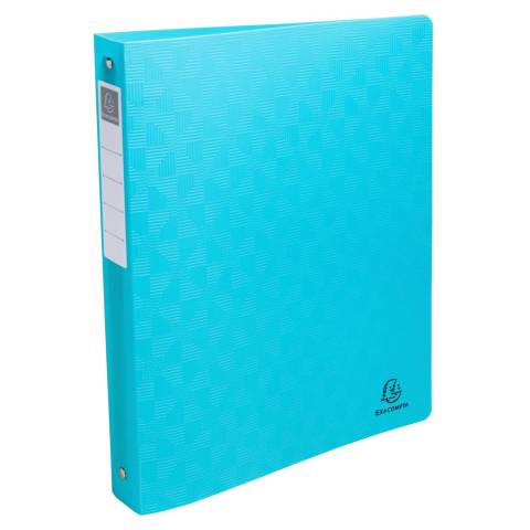 Exacompta 12x Ringbuch 2 Ringe 30mm, Recycling-PP, Pop'N Co - sortiert - 54930E